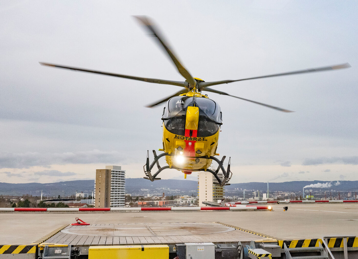 Hubschrauber Uber Mainz Heute