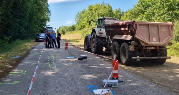 Dillendorf_Fußgänger (15) Unfall in Dillendorf mit Traktor und Polizei, 56aktuell berichtet.