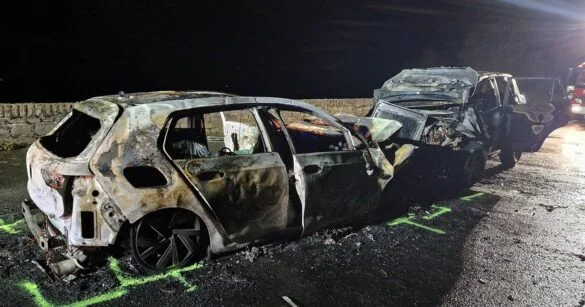 Unfall B42 Rossstein (6)-min Verbrannte Autos nach Unfall auf der B42 bei Rossstein, 56aktuell berichtet.