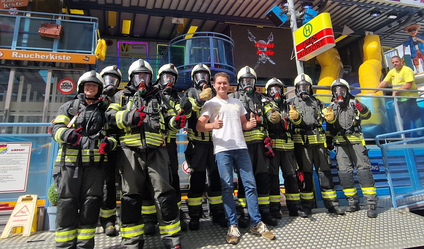 Unter Atemschutz auf dem Bartholomäusmarkt (1)